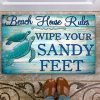 The Simply Rustic Barn Doormat Door Mat Pink Gingham Buffalo Check Doormat Welcome Mats Rugs Carpet Welcome Doormat Non Slip Mat for Porch Home Indoor 20×32 Inch