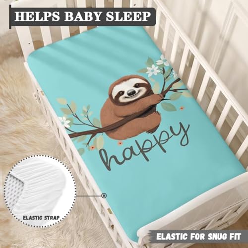 Purple Butterfly Baby Crib Sheets for Girls Fitted Sheet for Cribs and Toddler Beds Flower Crib Mattress Cover for Boys Soft Nursery Bed Sheets Safe and Snug for Baby Size 28 x 52 - Image 5